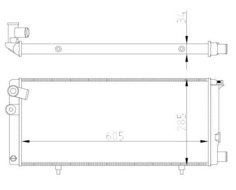 Radiator, engine cooling Economy Class, Image 4
