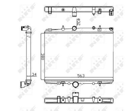Radiator, engine cooling Economy Class, Image 4