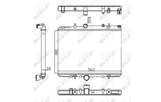 Radiator, engine cooling Economy Class