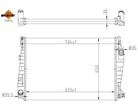 Radiator, engine cooling Economy Class, Image 5