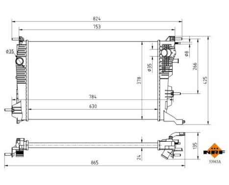 Radiator, engine cooling Economy Class, Image 5