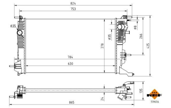 Radiator, engine cooling Economy Class, Image 5