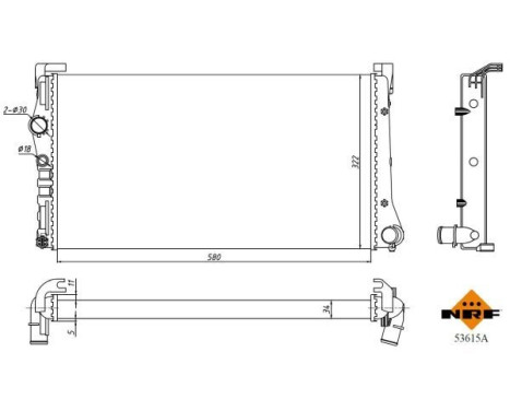 Radiator, engine cooling Economy Class, Image 5