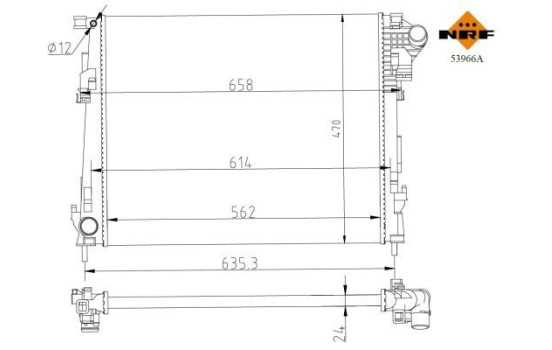 Radiator, engine cooling Economy Class, Image 5