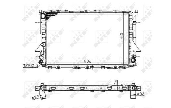 Radiator, engine cooling Economy Class, Image 4