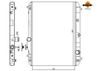 Radiator, engine cooling Economy Class