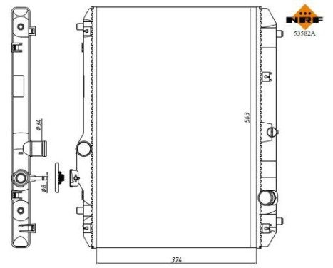 Radiator, engine cooling Economy Class, Image 5