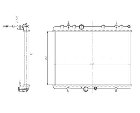 Radiator, engine cooling Economy Class, Image 5