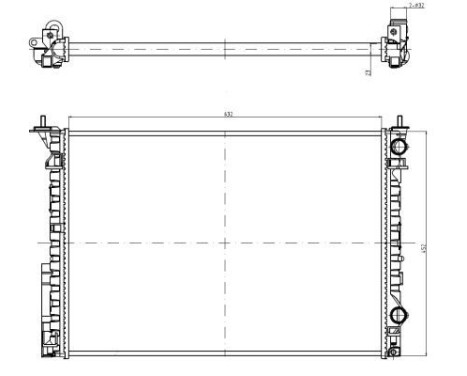Radiator, engine cooling Economy Class, Image 5