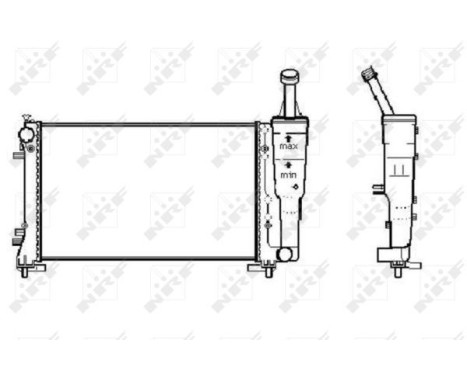 Radiator, engine cooling Economy Class, Image 4