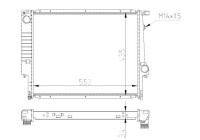 Radiator, engine cooling Economy Class