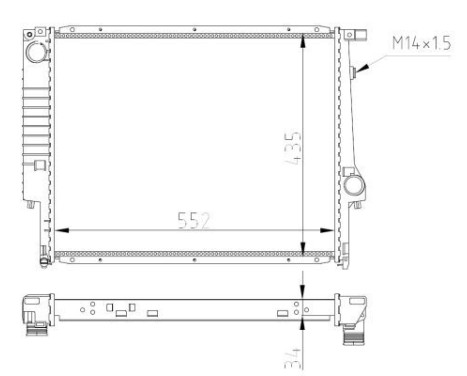 Radiator, engine cooling Economy Class, Image 5