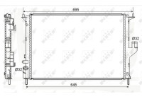 Radiator, engine cooling Economy Class