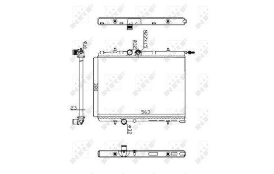 Radiator, engine cooling Economy Class