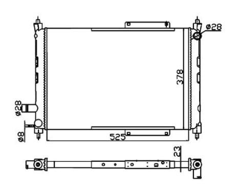 Radiator, engine cooling Economy Class, Image 4