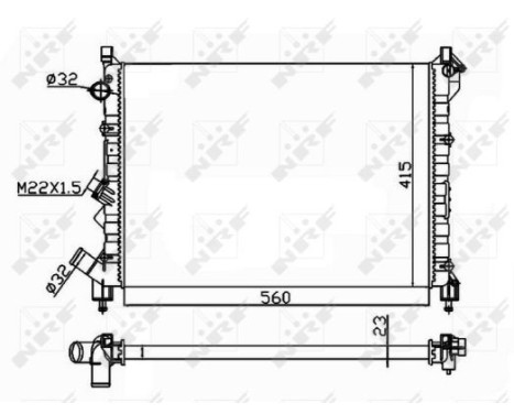 Radiator, engine cooling Economy Class, Image 4