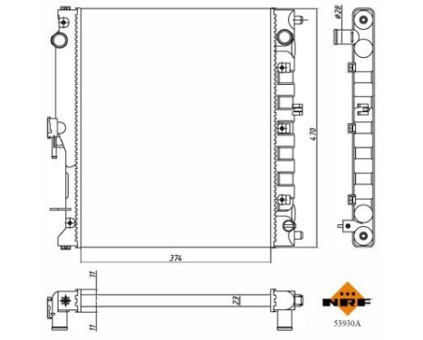 Radiator, engine cooling Economy Class, Image 5