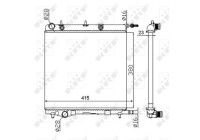 Radiator, engine cooling Economy Class