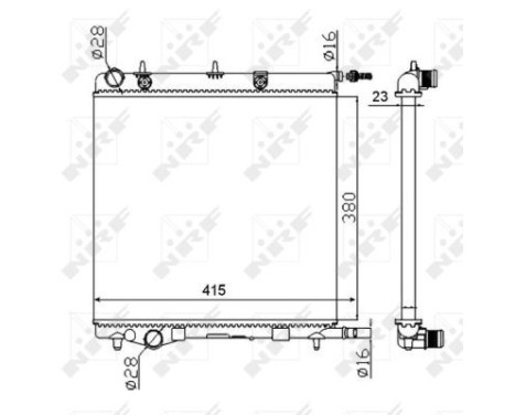 Radiator, engine cooling Economy Class, Image 3