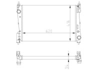 Radiator, engine cooling Economy Class