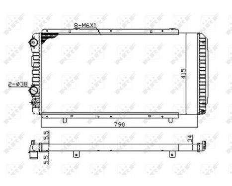 Radiator, engine cooling Economy Class, Image 4