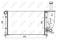 Radiator, engine cooling Economy Class
