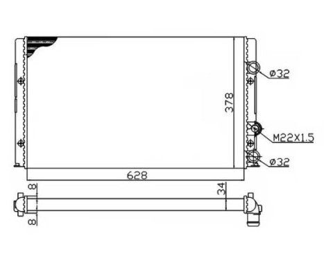 Radiator, engine cooling Economy Class, Image 5