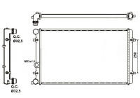 Radiator, engine cooling Economy Class