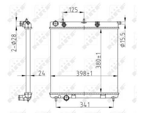 Radiator, engine cooling Economy Class, Image 2