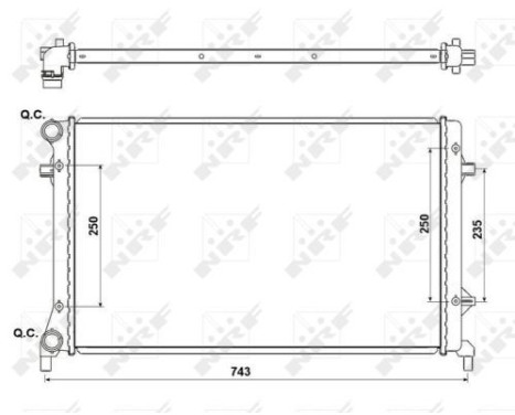 Radiator, engine cooling Economy Class, Image 4