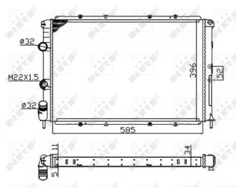 Radiator, engine cooling Economy Class, Image 4