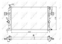 Radiator, engine cooling Economy Class