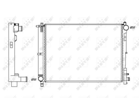 Radiator, engine cooling Economy Class