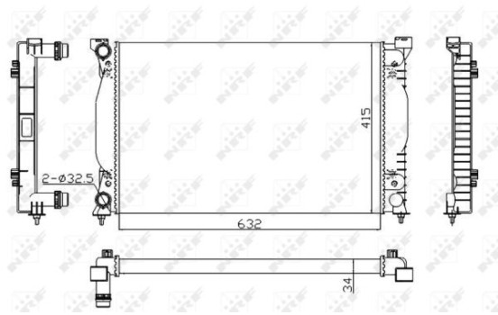 Radiator, engine cooling Economy Class, Image 5