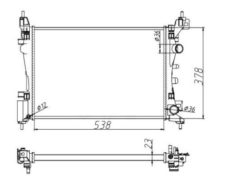Radiator, engine cooling Economy Class, Image 5