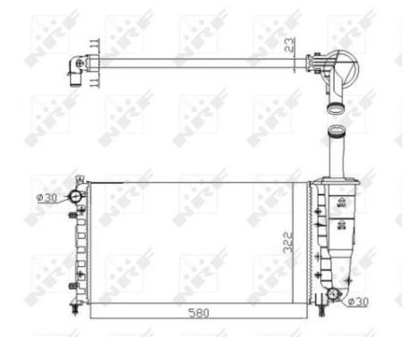 Radiator, engine cooling Economy Class, Image 4