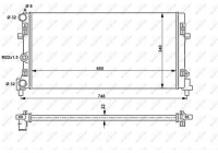 Radiator, engine cooling Economy Class