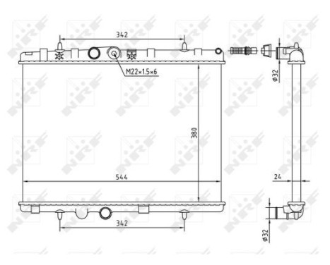 Radiator, engine cooling Economy Class, Image 5