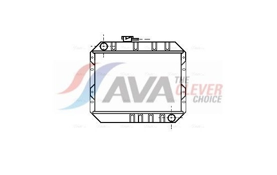 Radiator, engine cooling FD2014 Ava Quality Cooling
