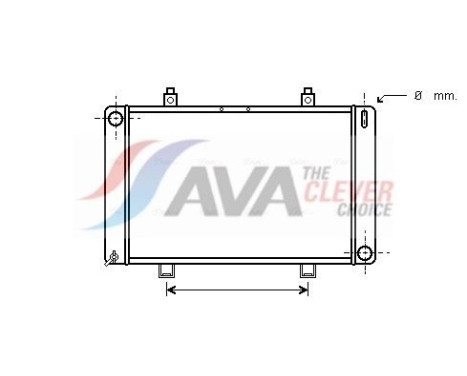 Radiator, engine cooling FD2037 Ava Quality Cooling