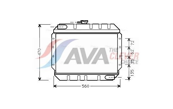 Radiator, engine cooling FD2065 Ava Quality Cooling