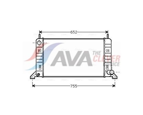 Radiator, engine cooling FD2078 Ava Quality Cooling