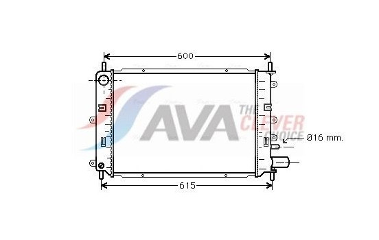 Radiator, engine cooling FD2152 Ava Quality Cooling