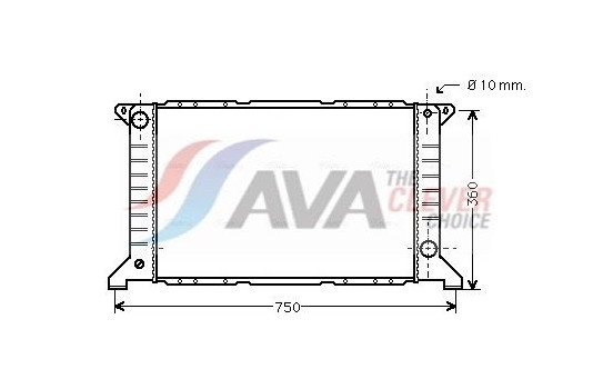 Radiator, engine cooling FD2169 Ava Quality Cooling