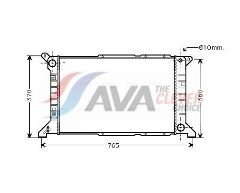 Radiator, engine cooling FD2204 Ava Quality Cooling