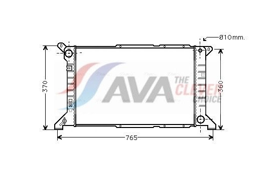Radiator, engine cooling FD2204 Ava Quality Cooling