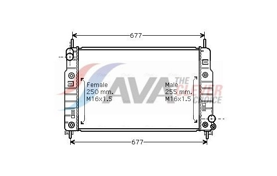 Radiator, engine cooling FD2223 Ava Quality Cooling