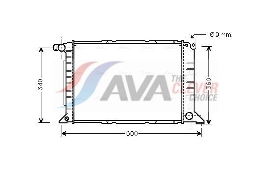Radiator, engine cooling FD2261 Ava Quality Cooling