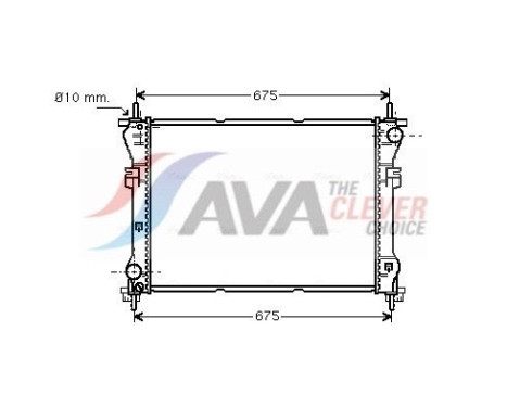 Radiator, engine cooling FD2319 Ava Quality Cooling