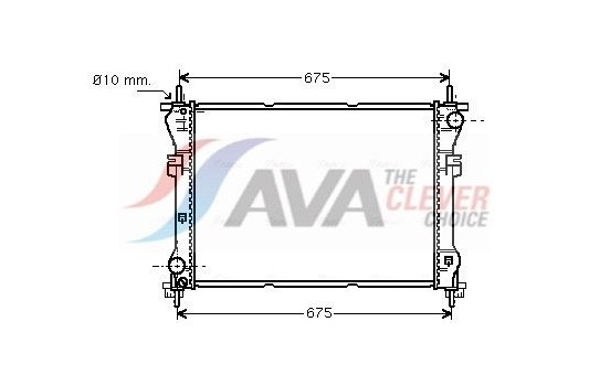 Radiator, engine cooling FD2319 Ava Quality Cooling